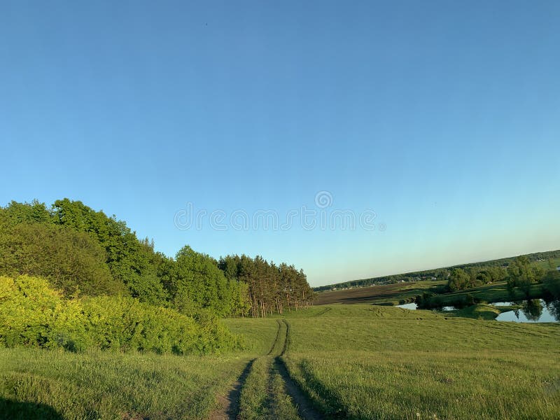 Modderweg royalty-vrije stock foto