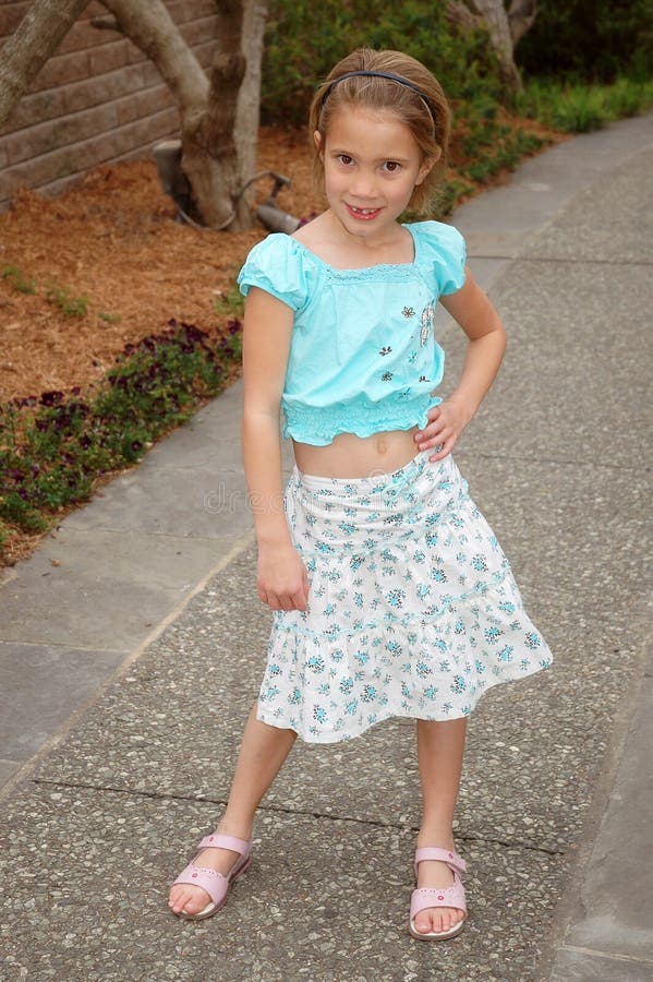 Mode little modell arkivfoto