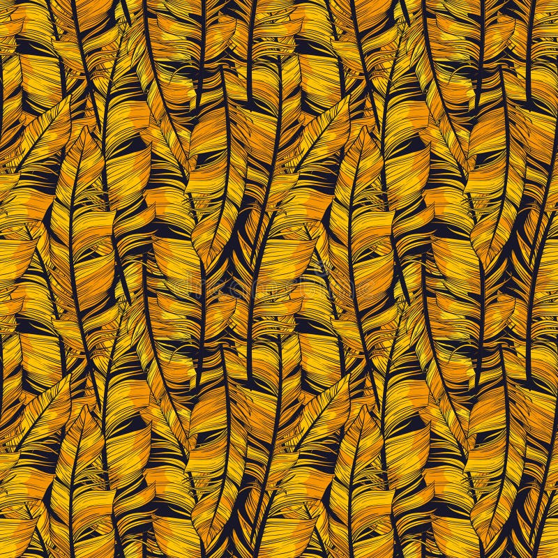 Model abstract cu pene aurii. ilustrație vectorială fără cusur stock illustration