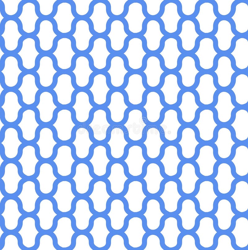 Model albastru vectorial pentru fundal și ambalare. Tipar albastru, geometric, fără sudură, pe fond alb. stock illustration