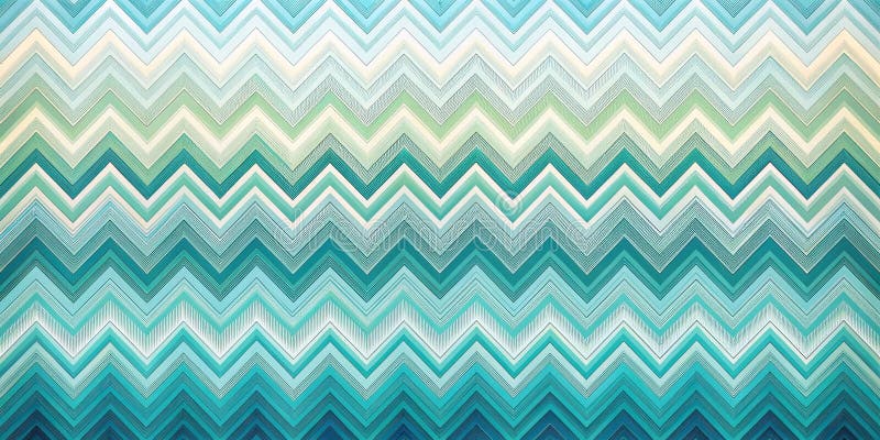 Model aqua chevron senin cu un gradient subtil de nuanțe turcoaz și verde mentolat într-un design zigzag ideal pentru textile vector illustration