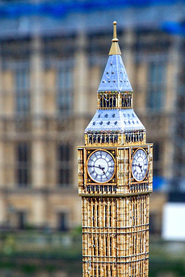 Model of Big Ben Tower - London Stock Image - Image of clock, monument ...