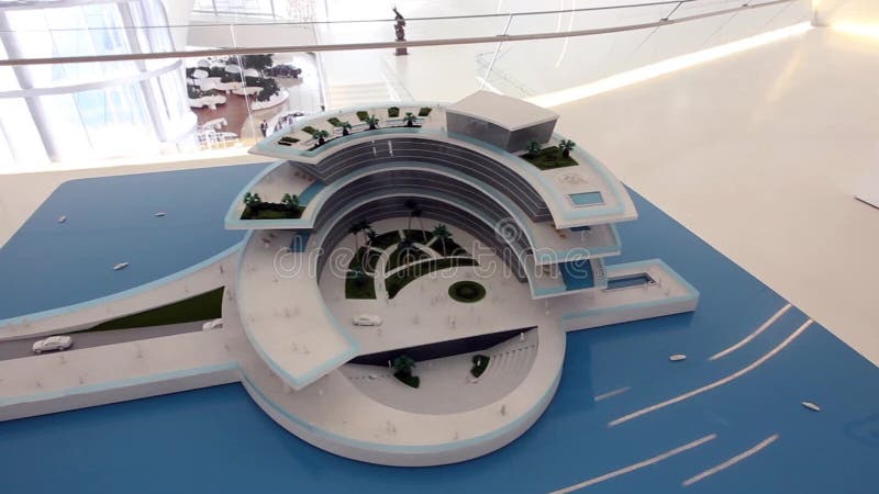 Model of Caspian Sea Water Pavilion in Heydar Aliev center.