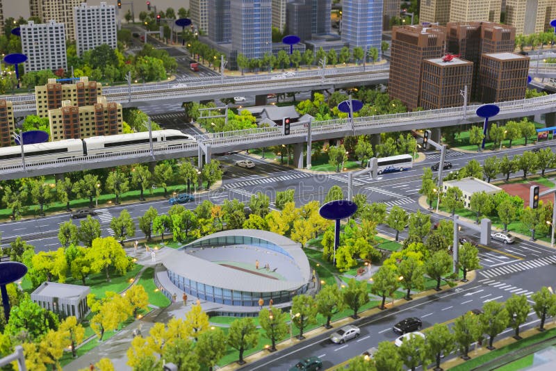 Model of Urban Mass Transit System Stock Photo Image of mass, public 50690606