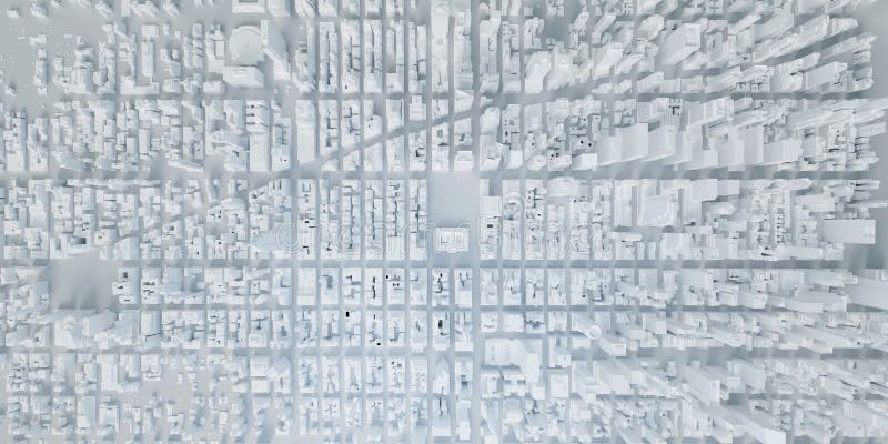 Model city new york usa mapa wysokie budynki 3d ilustracja ilustracja wektor