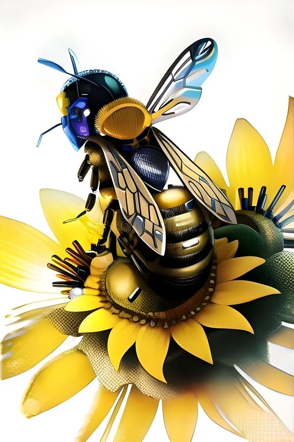Bee cyborgs stock illustrations 5 bee cyborgs stock illustrations
