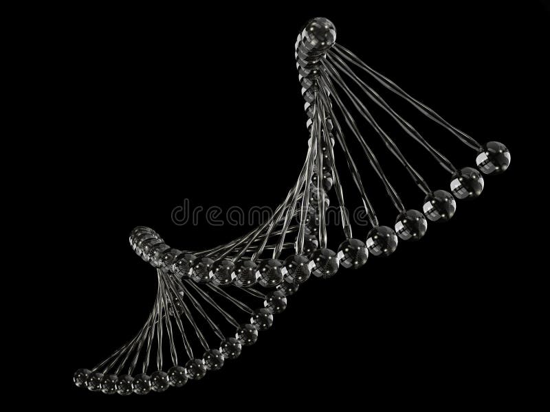 Model de ADN generat de calculator stock illustration
