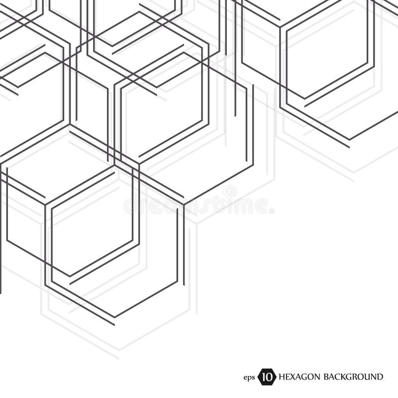 Model de afaceri hexagonal. cercetare științifică medicală. grilă de structură hexagoane. fundal geometric abstract stock illustration