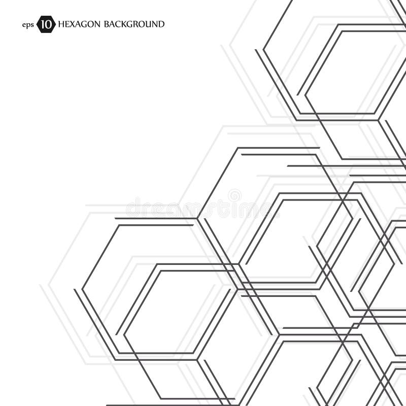 Model de afaceri hexagonal. cercetare științifică medicală. grilă de structură hexagoane. fundal geometric abstract stock illustration