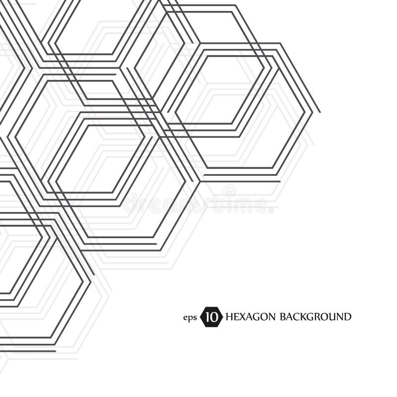 Model de afaceri hexagonal. cercetare științifică medicală. grilă de structură hexagoane. fundal geometric abstract vector illustration