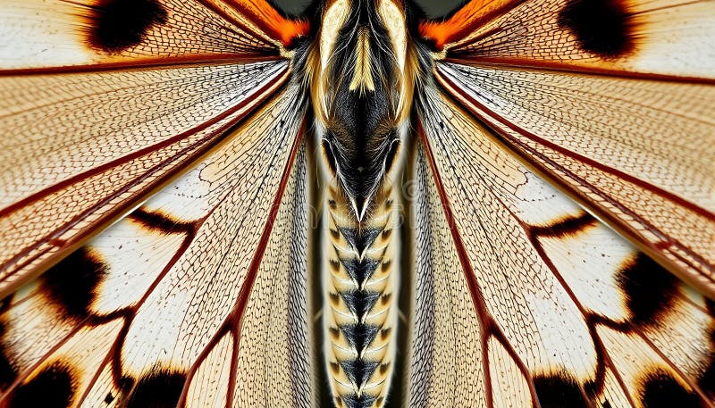 Model de insectă cu aripi de fluture și detaliu de natură delicat Stock Photo Generative AI royalty free illustration