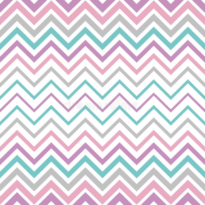 Model de linie de vizualizare pastel vintage fără probleme zigzag royalty free illustration
