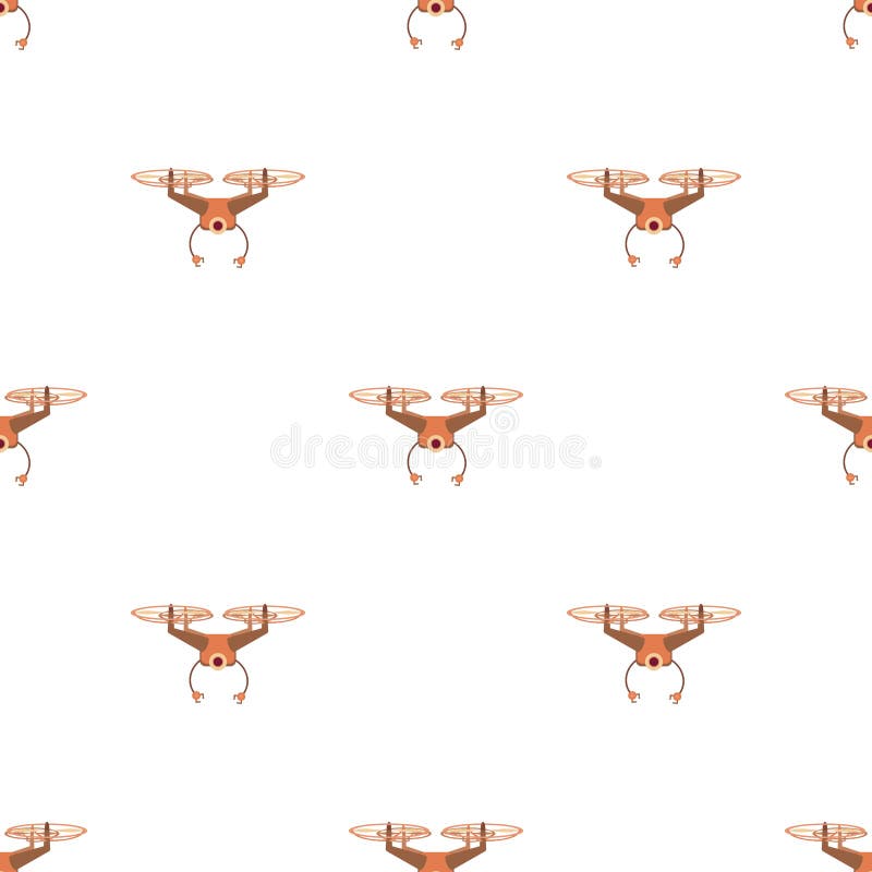 Model de robot zburător fără cusur vector stock illustration