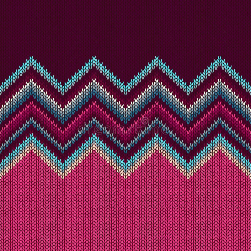 Model de tricotare geometrică etnică armonizată royalty free illustration