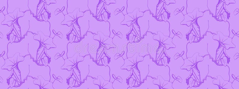 Model floral subtil de lavandă. Liniile elegante de curgere creează un design fără probleme și calmant, ideal pentru site-urile de vector illustration