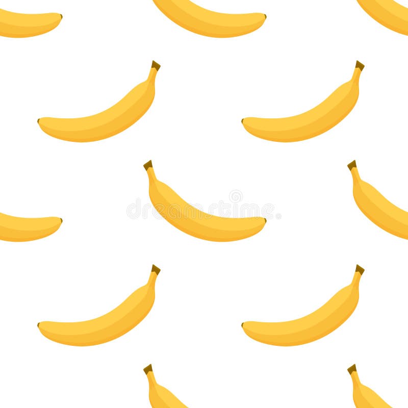 Model fără sudură din banane galbene coapte netratate royalty free illustration