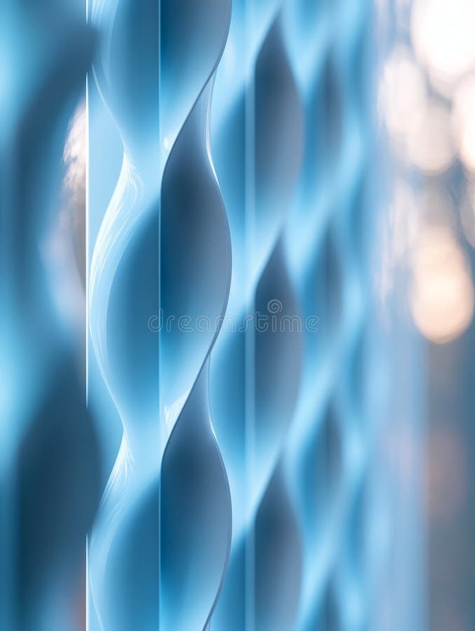Model geometric albastru abstract cu redare în lumină și umbră royalty free stock photo