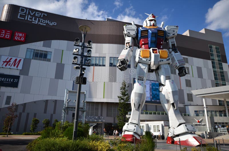 Model Gundam at Odaiba Japan Editorial Stock Image Image of gundum