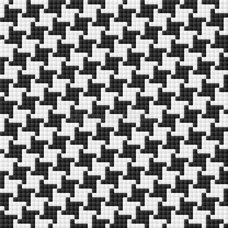 Model houndstooth. tipar fără probleme. stock illustration