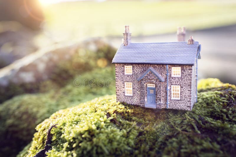 Model house and home background