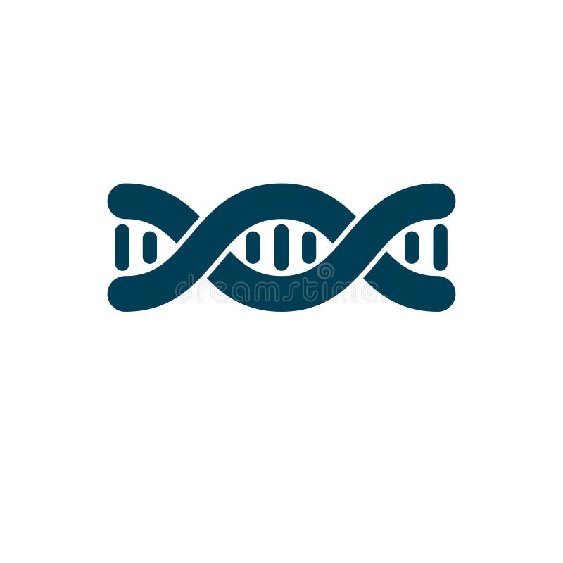 Model of human DNA, double helix vector illustration. Genetic en vector illustration