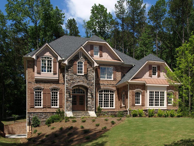 Model Luxury Home Exterior front view royalty free stock images Model Luxury Home Exterior front view royalty free stock images