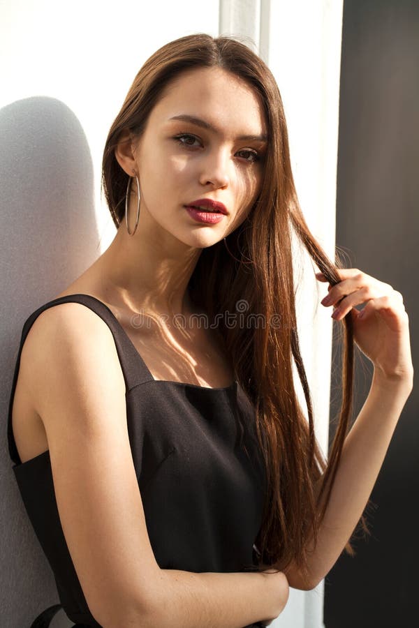 Model mody makijażu obraz royalty free