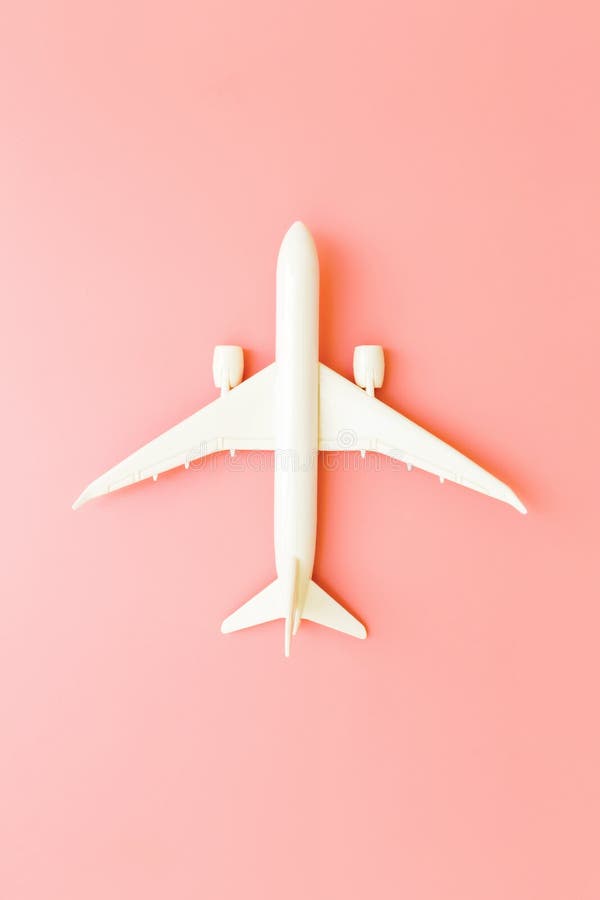 Model Plane, Airplane on Pink Pastel Color Background with Copy   Lay  Concept on Pink Background Stock Illustration -  Illustration of blank, design: 144636709