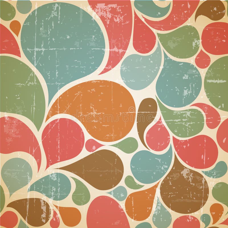 Model retro abstract vectorial colorat stock illustration