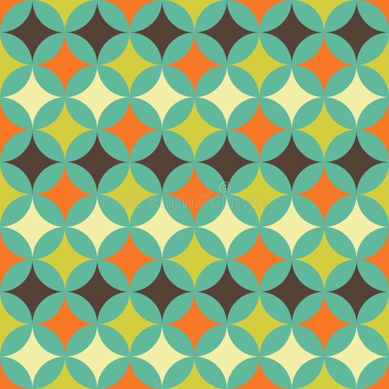 Model retrogeometric abstract stock illustration