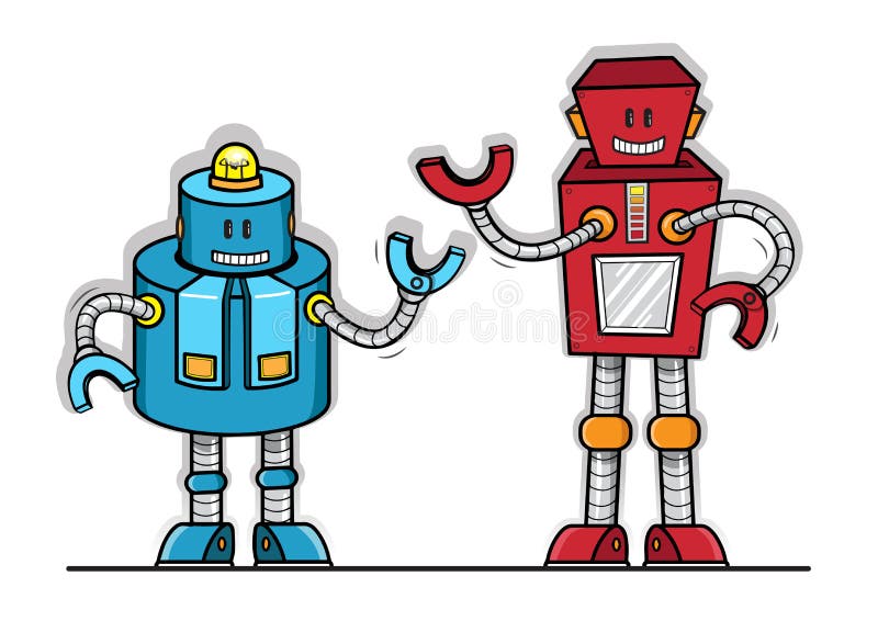Model robot vector royalty free illustration