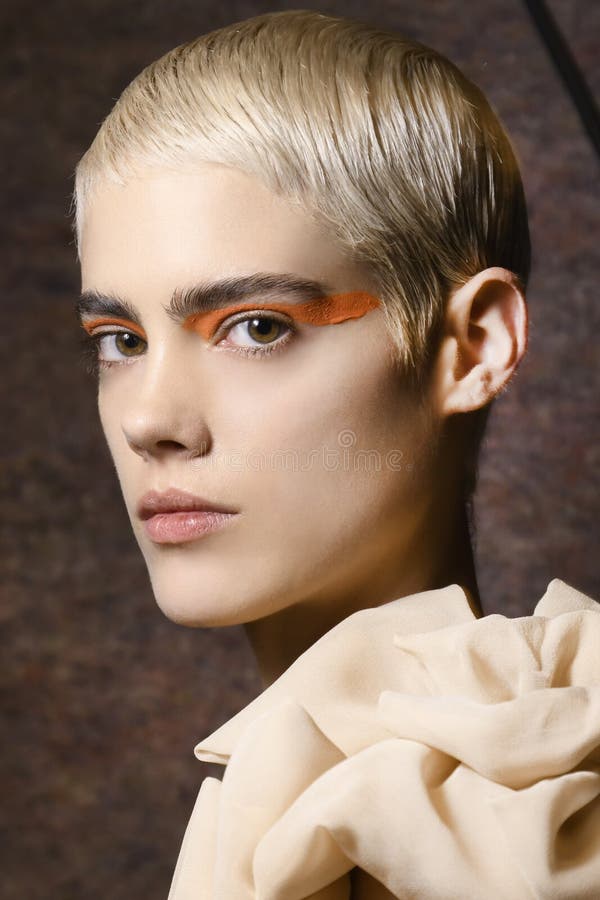 A Model is Seen Backstage Ahead of the Byblos Milano Show during Milan ...