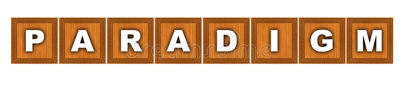 Model text titlu pătrat lemn concept lemn pătrat fundal alb 3d ilustrare vector illustration
