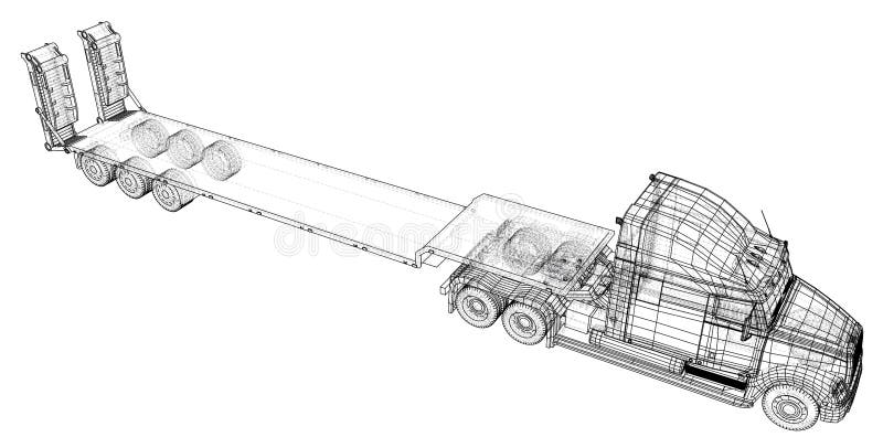 Coloring Pages Truck Trailer : Truck And Trailer Coloring Pages : Truck trailer stock photos and images.