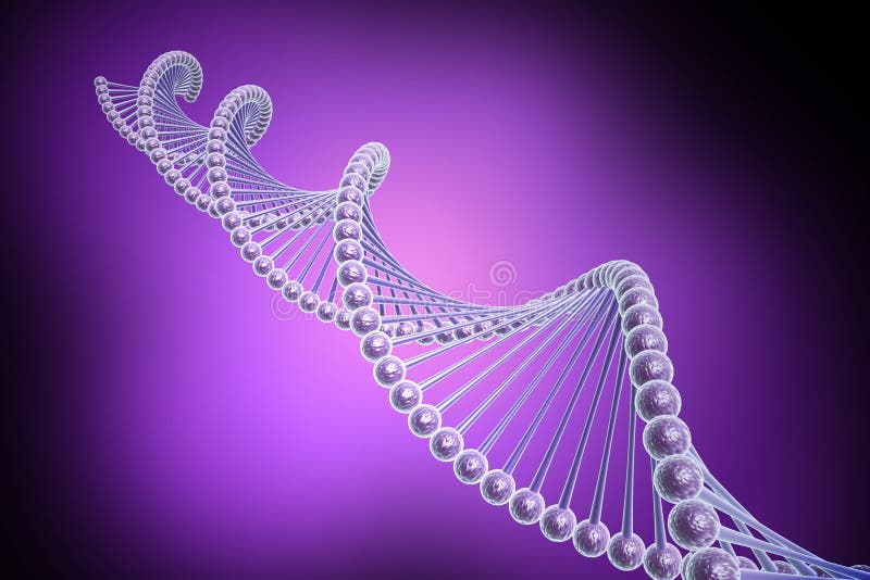 Model of twisted DNA chain stock illustration. Illustration of colour