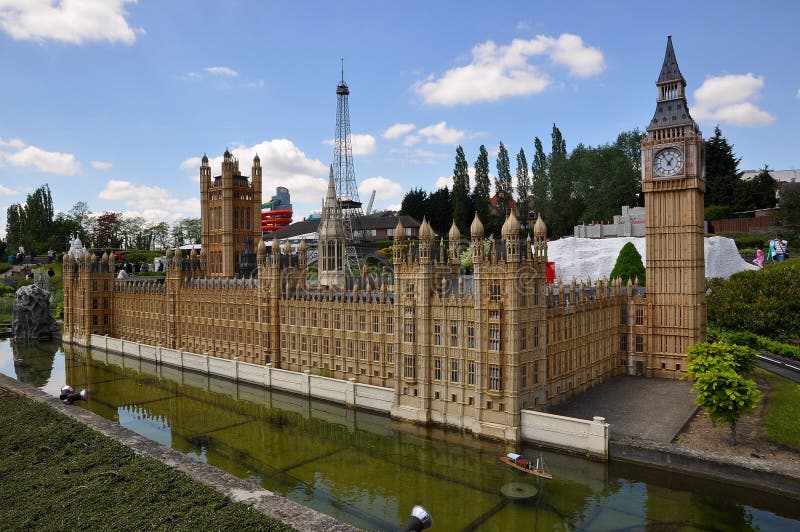 Model van Buckingham Palace Londen stock foto Model van Buckingham Palace Londen stock foto
