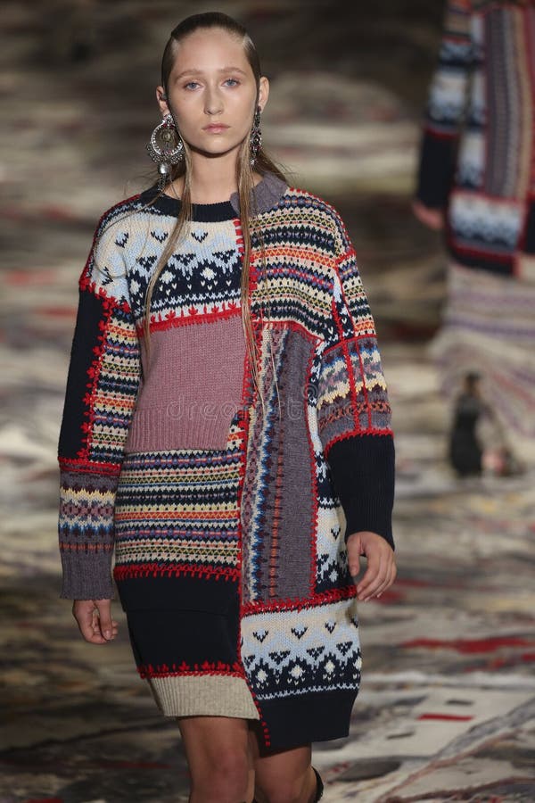 A Model Walks the Runway during the Alexander McQueen Designed by Sarah ...