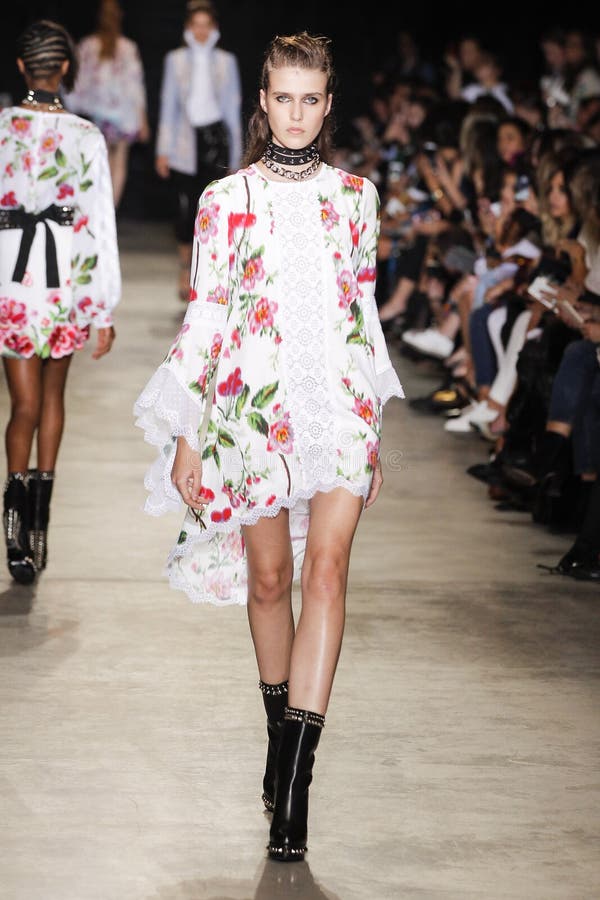 A Model Walks the Runway at the Emilio Pucci Show As a Part of Milan Fashion  Week Editorial Stock Photo - Image of dress, color: 49732328