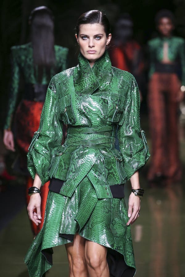 A Model Walks the Runway during the Balmain Show As Part of the Paris ...