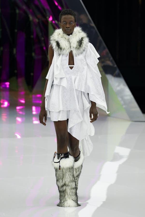 A Model Walks the Runway at the Byblos Show at Milan Fashion Week ...