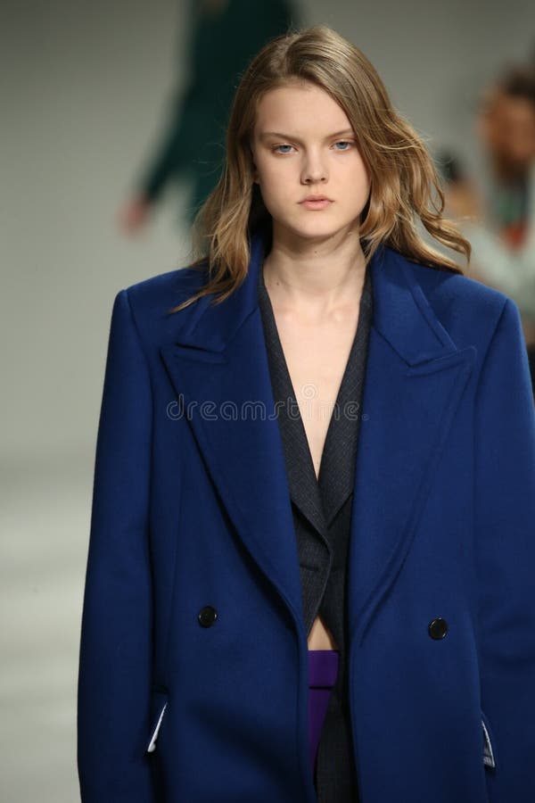 A Model Walks The Runway At The Calvin Klein Collection Autumn Winter