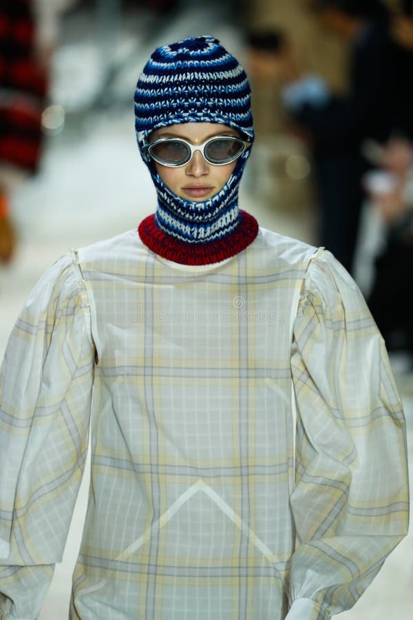 A Model Walks the Runway for Calvin Klein Collection during New York ...