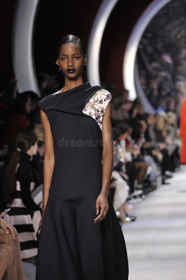 A Model Walks the Runway during the Christian Dior Show Editorial Photography - Image of france ...