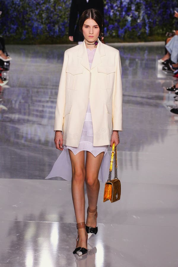 A Model Walks the Runway during the Christian Dior Show Editorial Stock ...