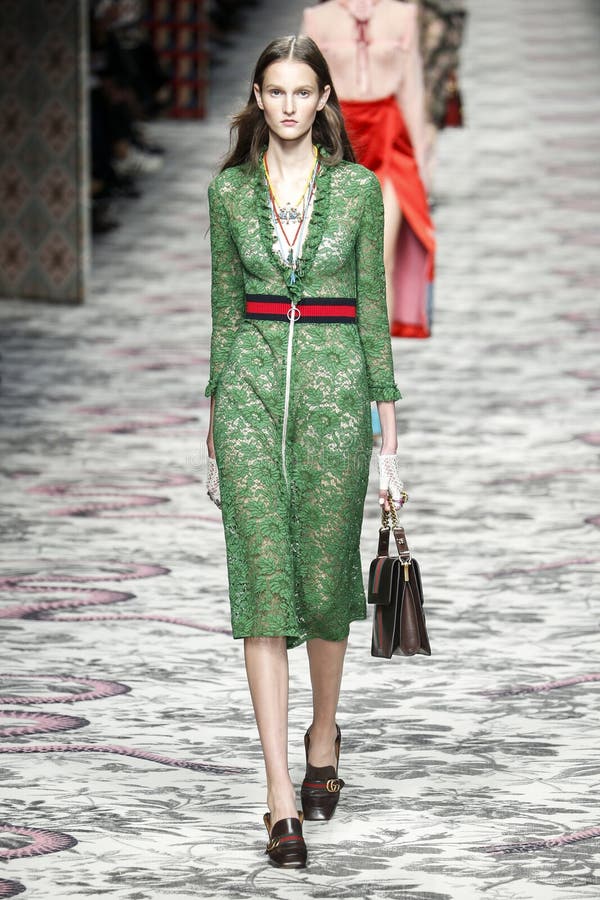 A Model Walks the Runway during the Gucci Show Editorial Photo - Image of  female, catwalk: 68120036