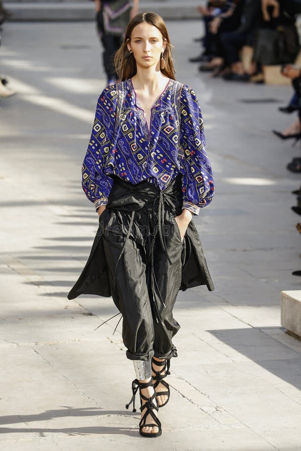 A Model Walks the Runway during the Isabel Marant Show Editorial Image ...