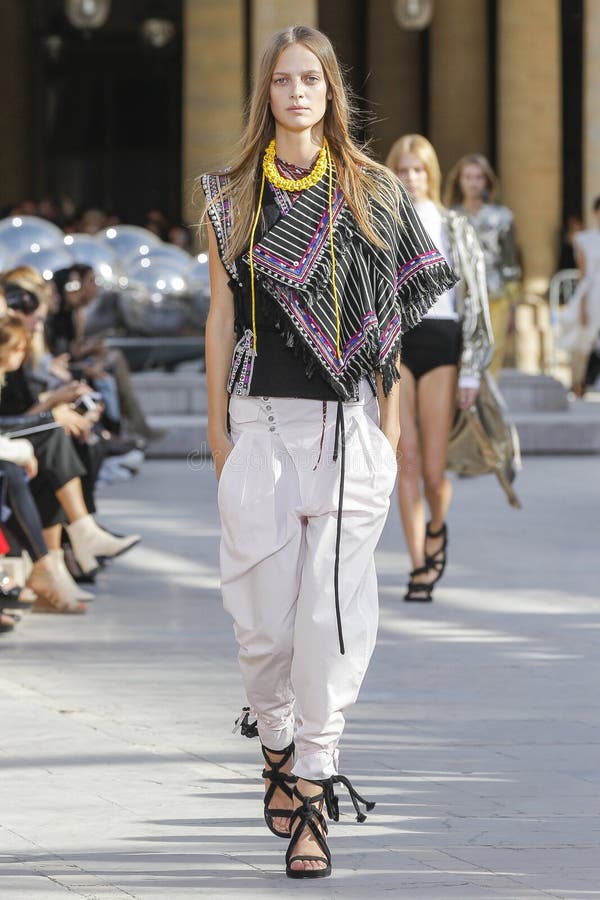 A Model Walks the Runway during the Isabel Marant Show Editorial Image ...