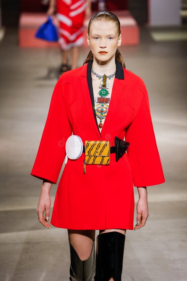 A Model Walks the Runway during the Kenzo Show Editorial Image - Image ...