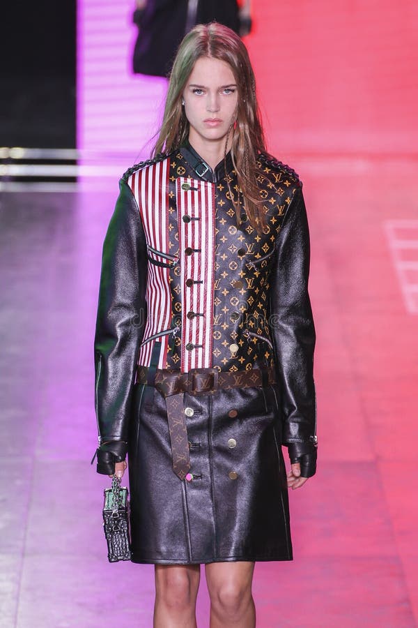 A Model Walks The Runway During The Louis Vuitton Show Editorial Photo ...