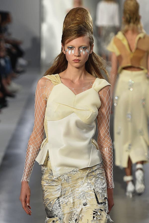 A Model Walks the Runway during the Maison Margiela Show Editorial ...